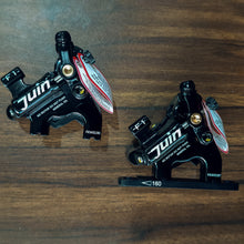 Load image into Gallery viewer, Juin Tech F1 Cable-Actuated Hydraulic Brake Caliper with 160mm Rotors