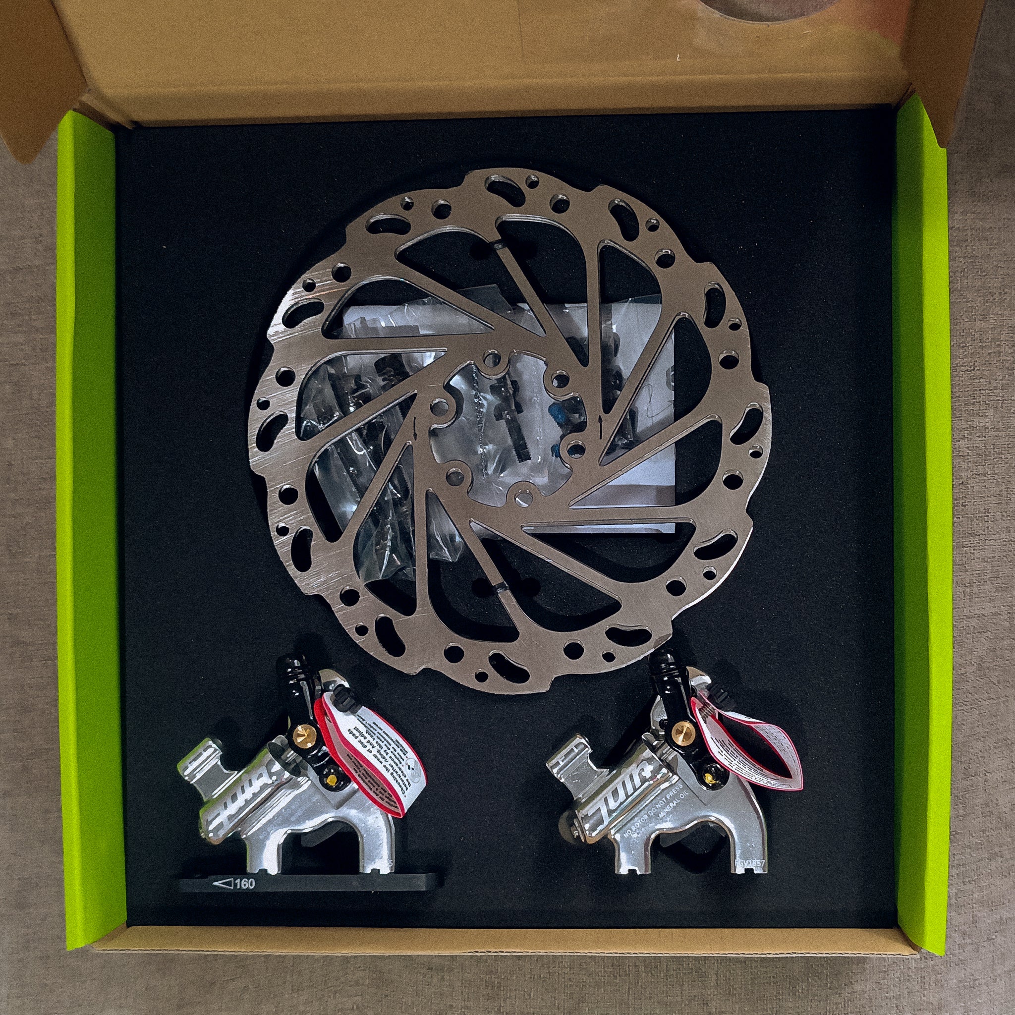 Juin Tech F1 Cable-Actuated Hydraulic Brake Caliper with 160mm