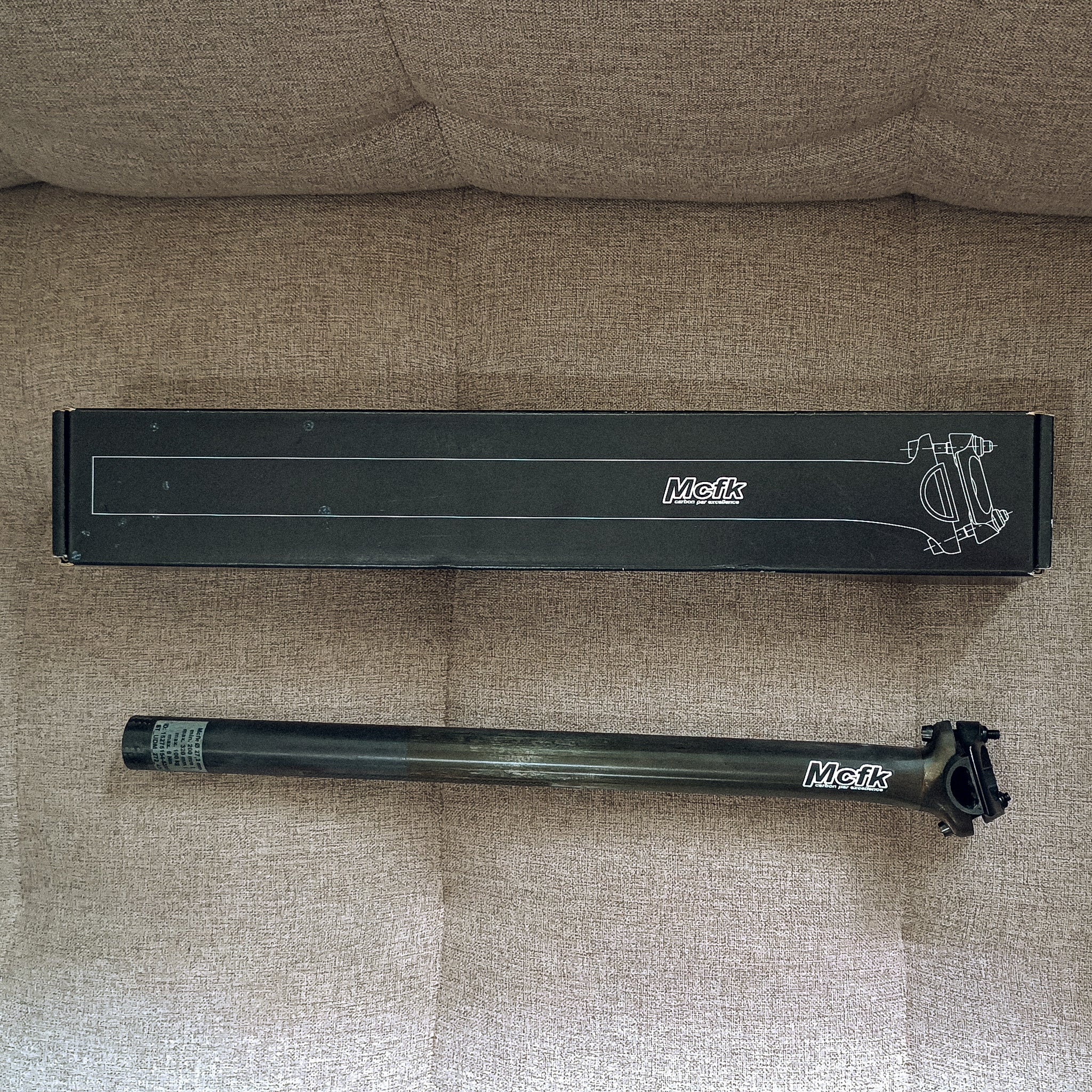 mcfk sattelstütze Mcfk Seatpost UD-Matt 27.2 420mm (2nd hand) – Villain Cycles PH