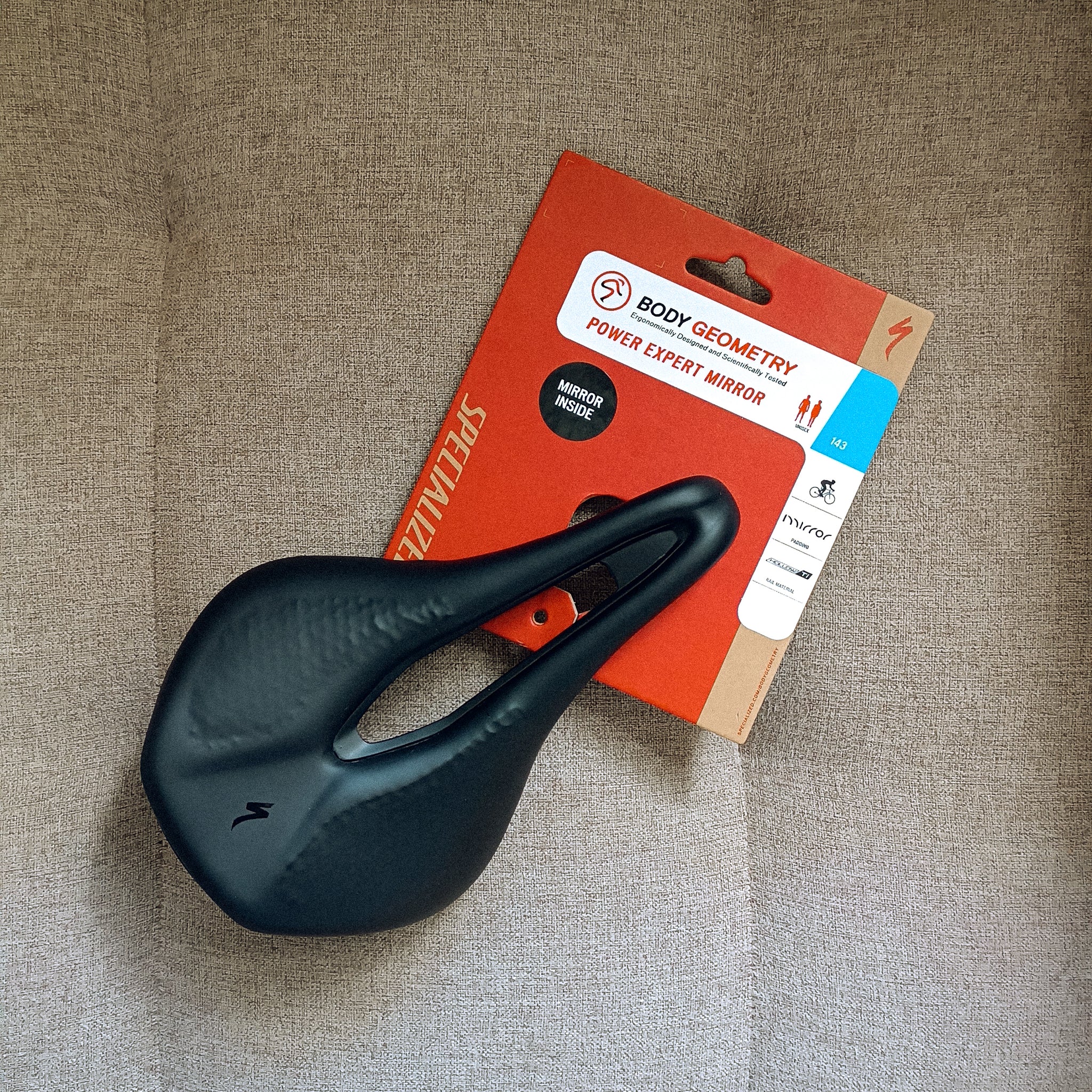 Specialized Power Expert Saddle with mirror (2nd hand) – Villain