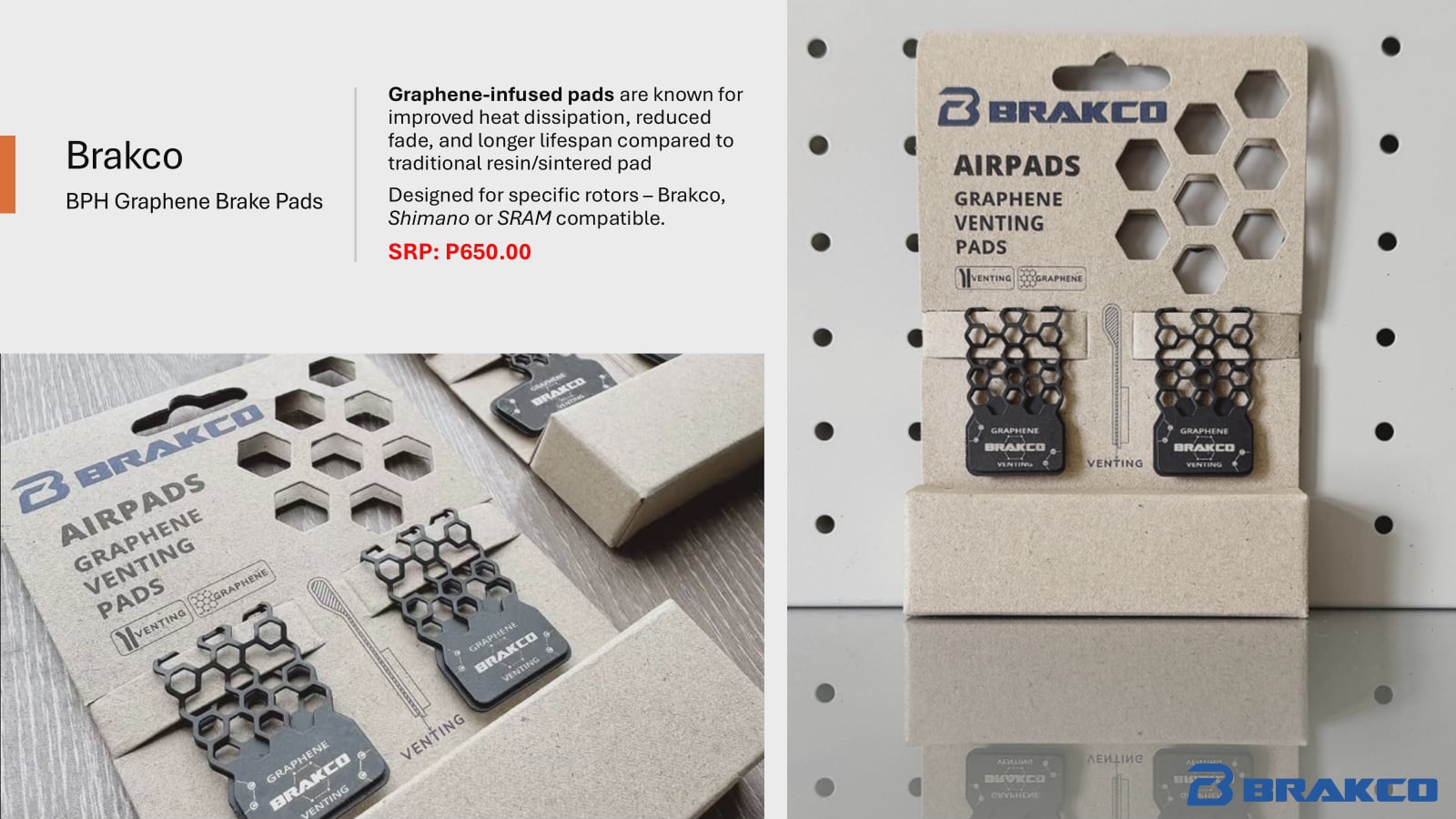 Brakco BPH Graphene Brake Pads – Villain Cycles PH